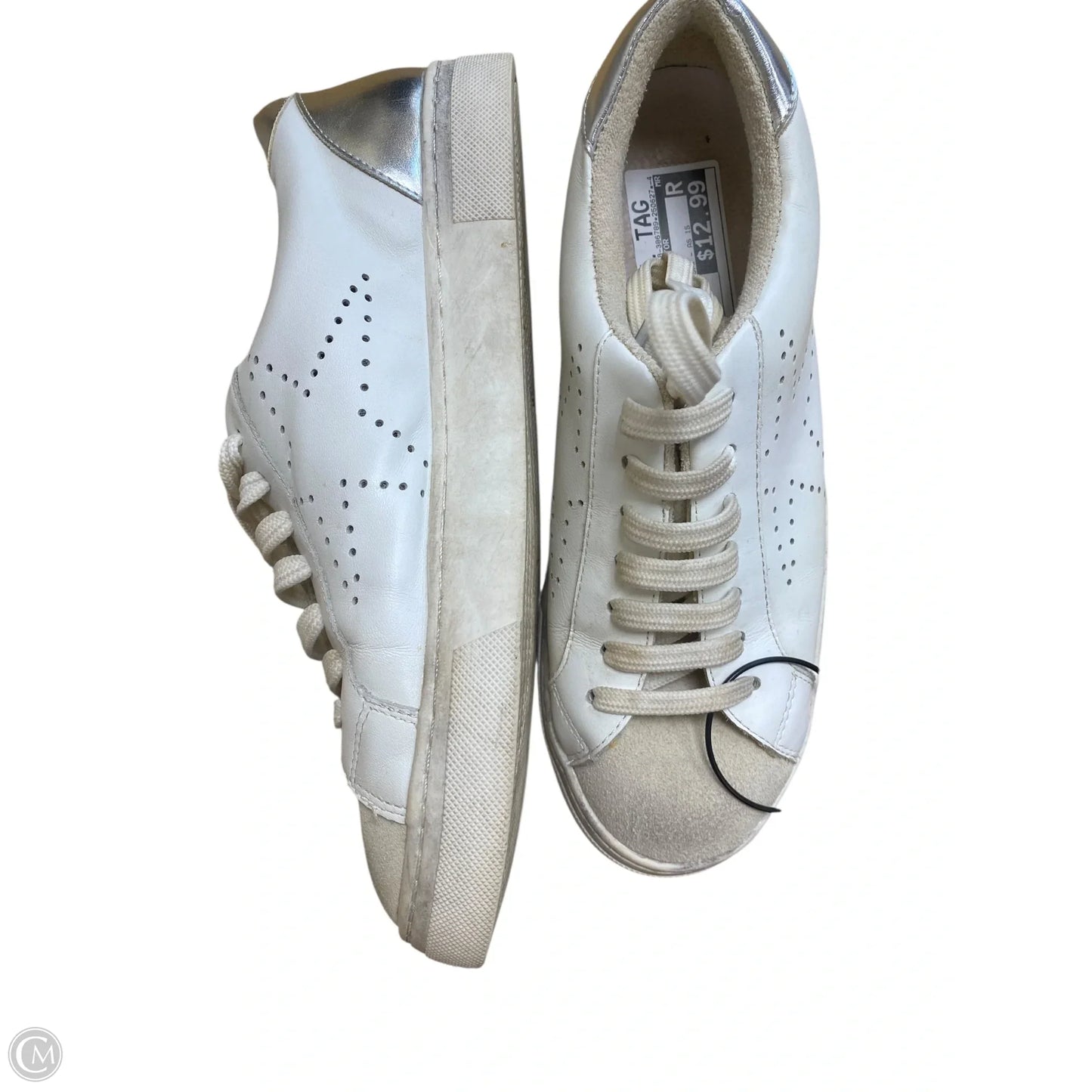 Shoes Sneakers By Clothes Mentor In White, Size: 7.5