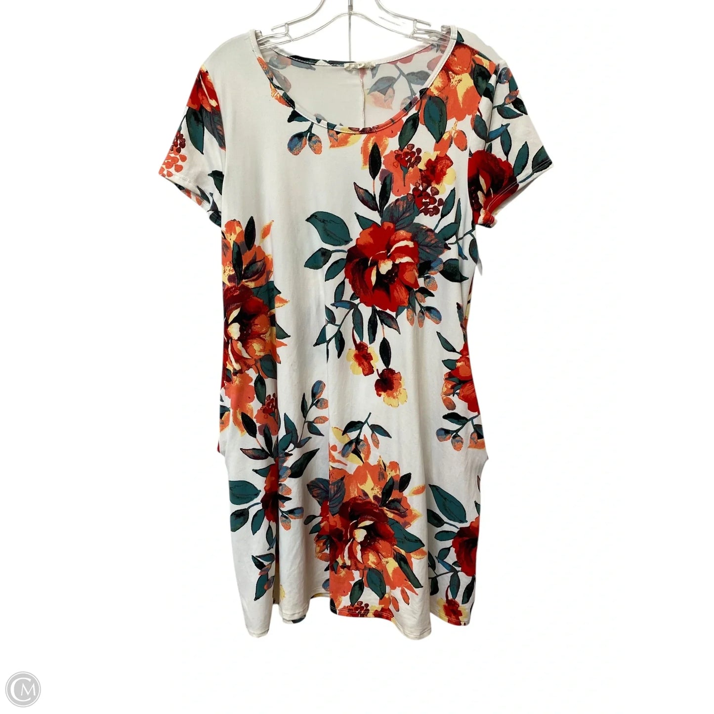 Dress Casual Short By Cme In Floral Print, Size: M