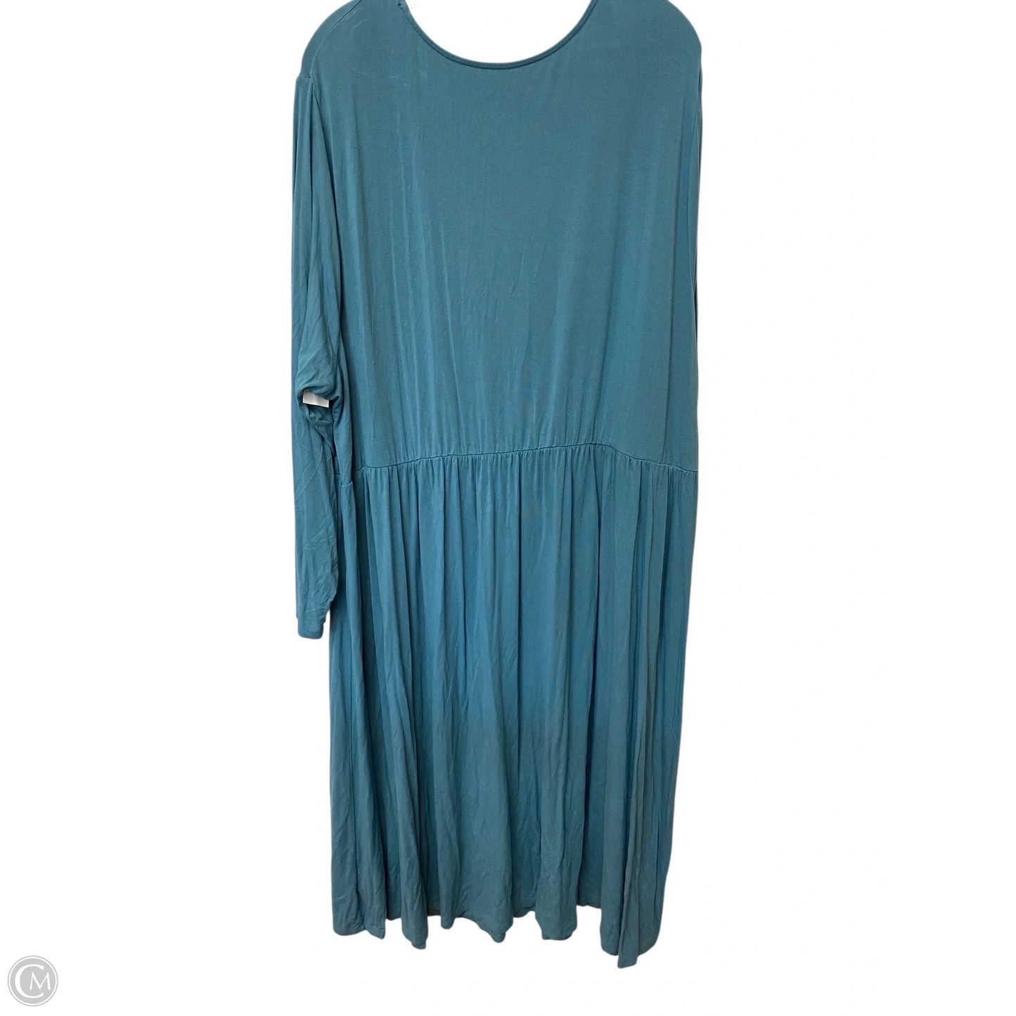 Dress Casual Midi By Ava & Viv In Blue, Size: 4x