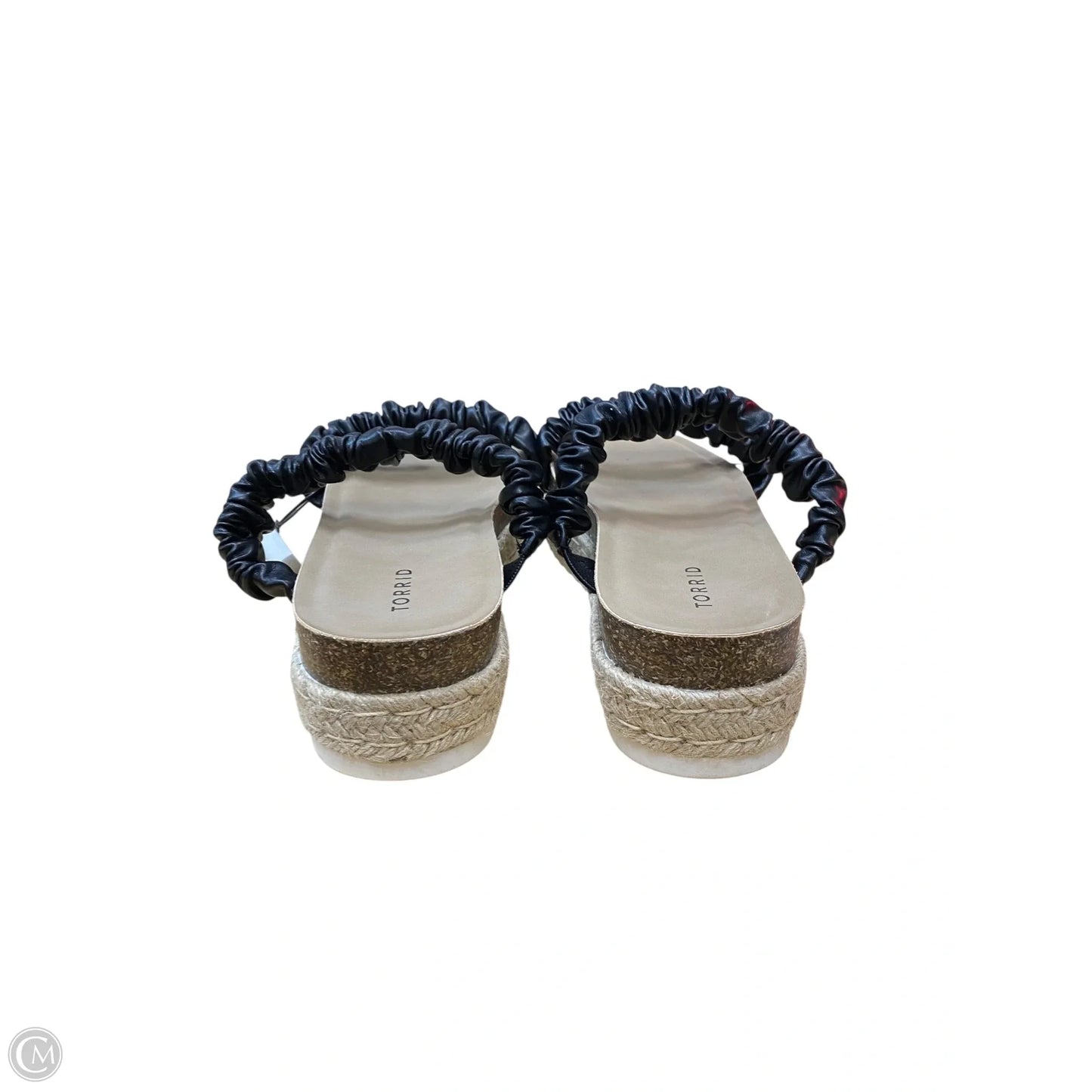 Sandals Heels Platform By Torrid In Black, Size: 10.5