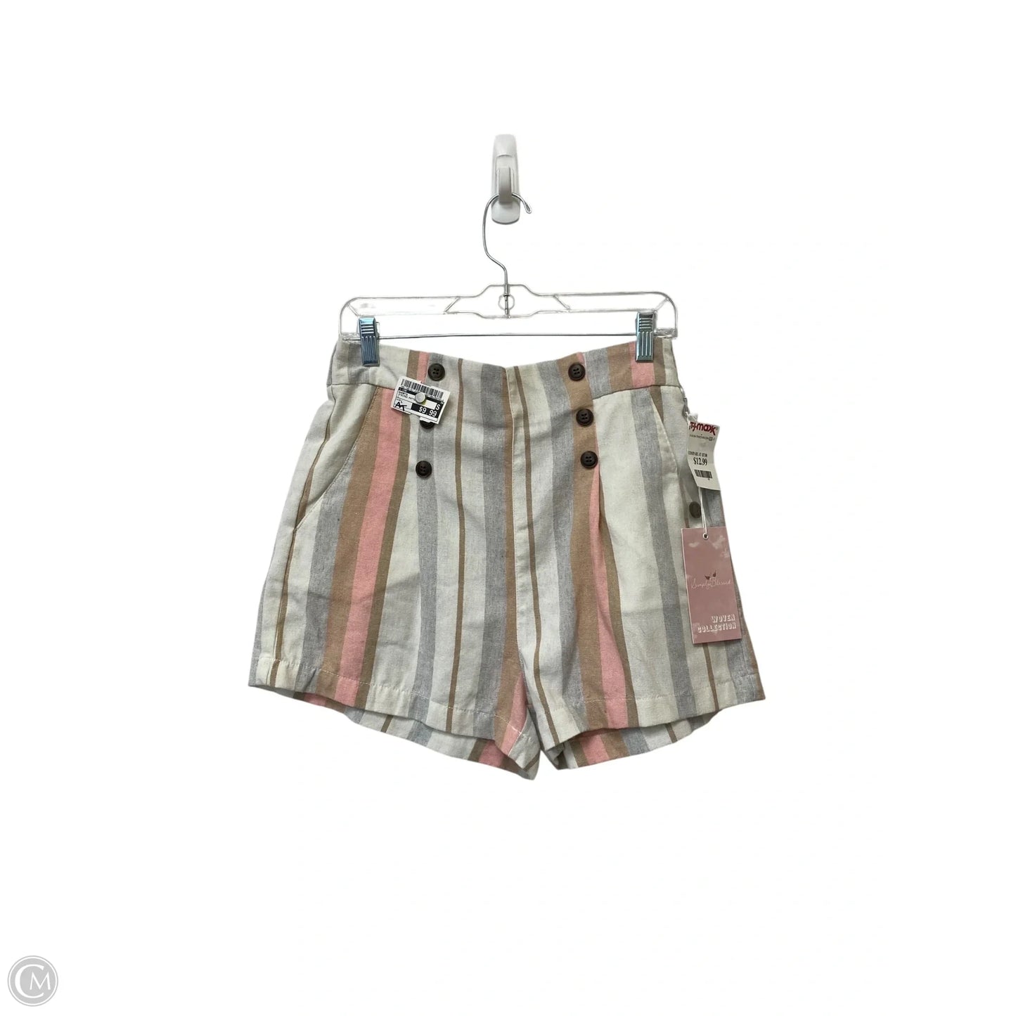 Shorts By Cme In Striped Pattern, Size: L