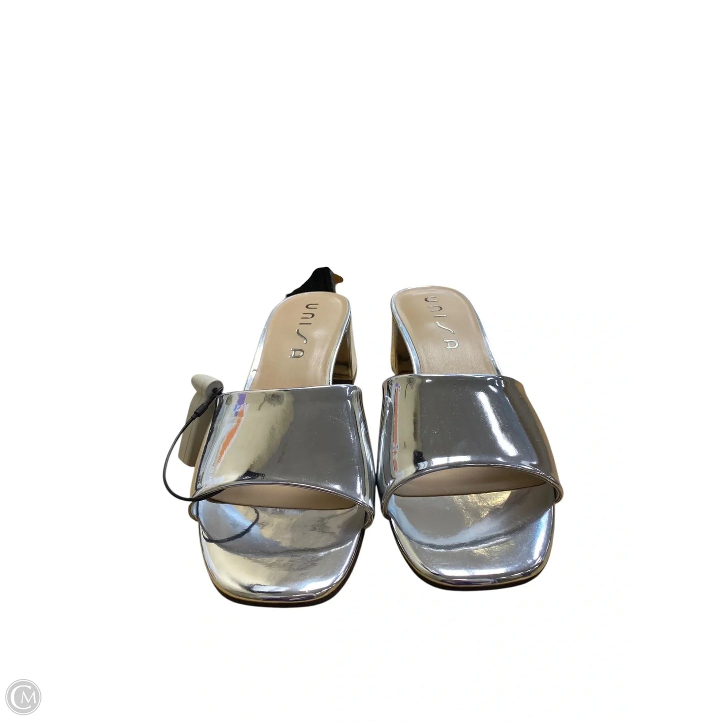 Shoes Heels Block By Unisa In Silver, Size: 9