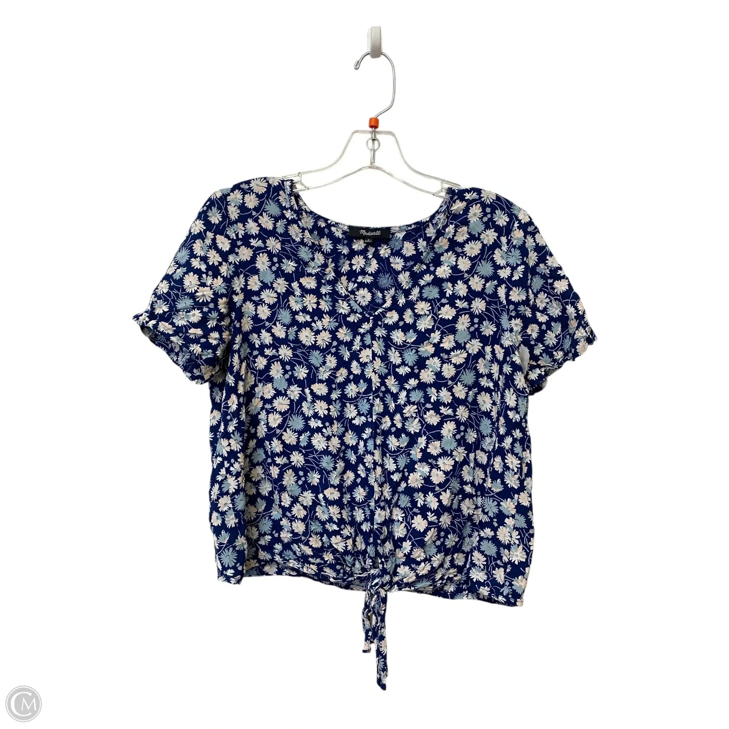 Top Short Sleeve Basic By Madewell In Floral Print, Size: S