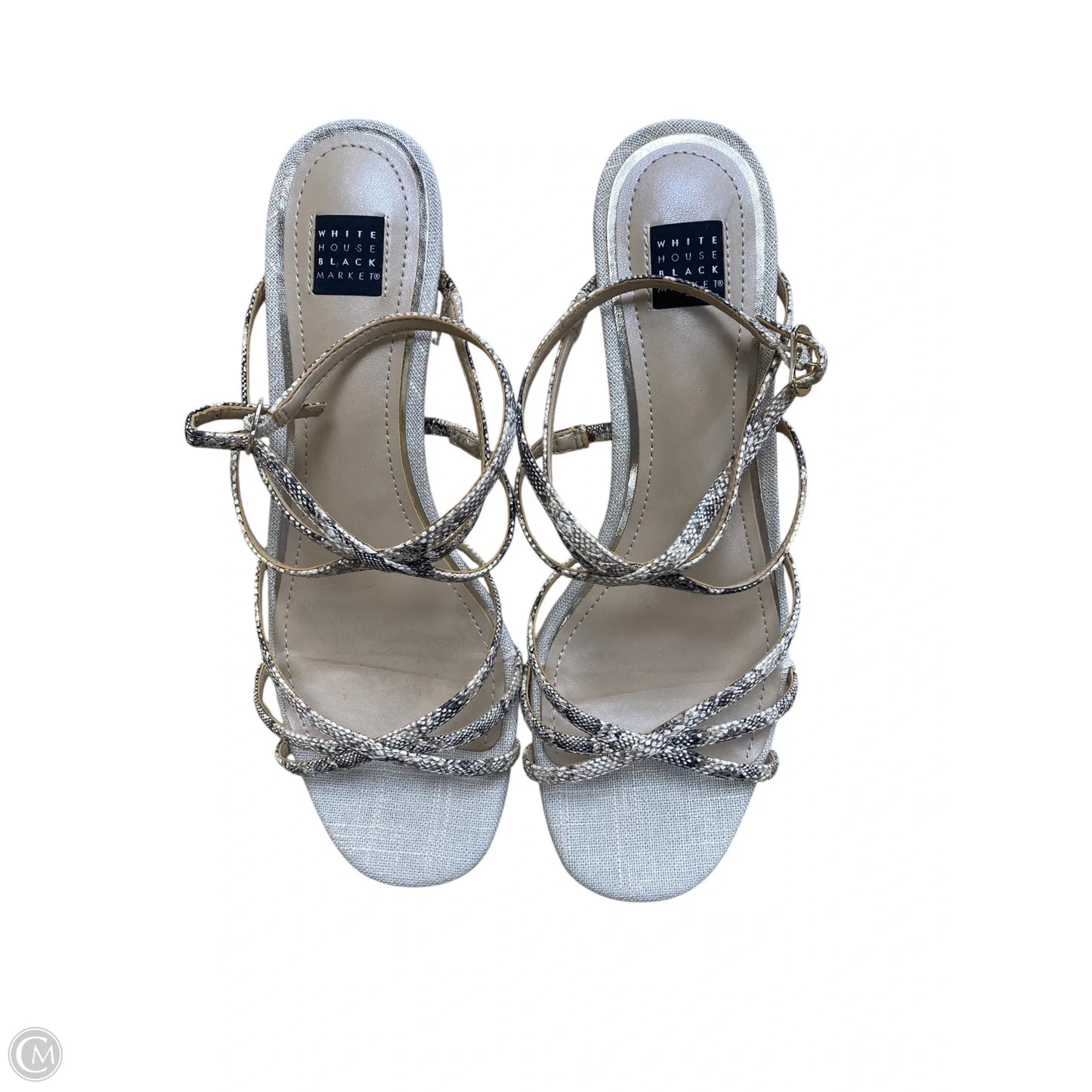 Shoes Heels Block By White House Black Market In Snakeskin Print, Size: 8