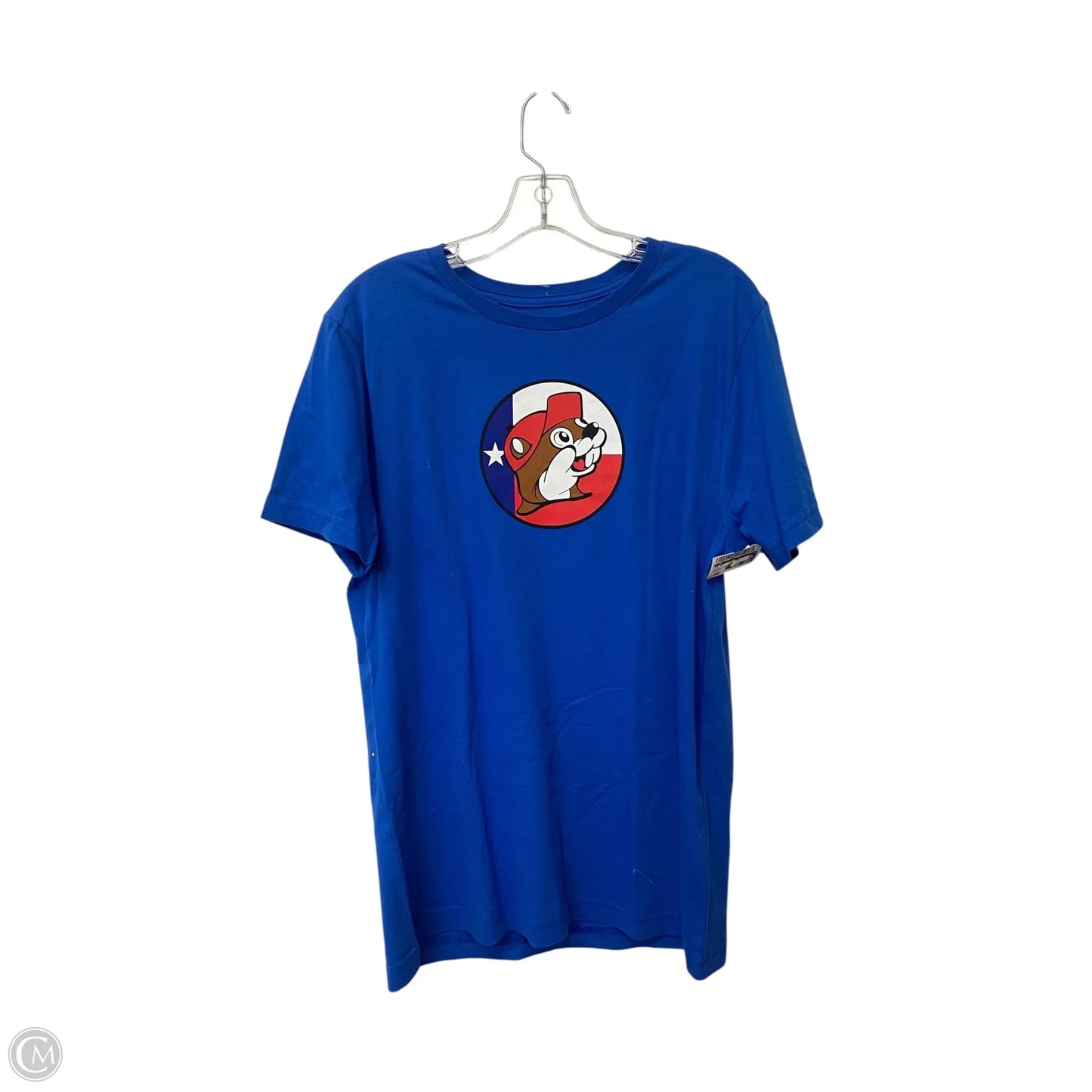 Top Short Sleeve By Cme In Blue, Size: M