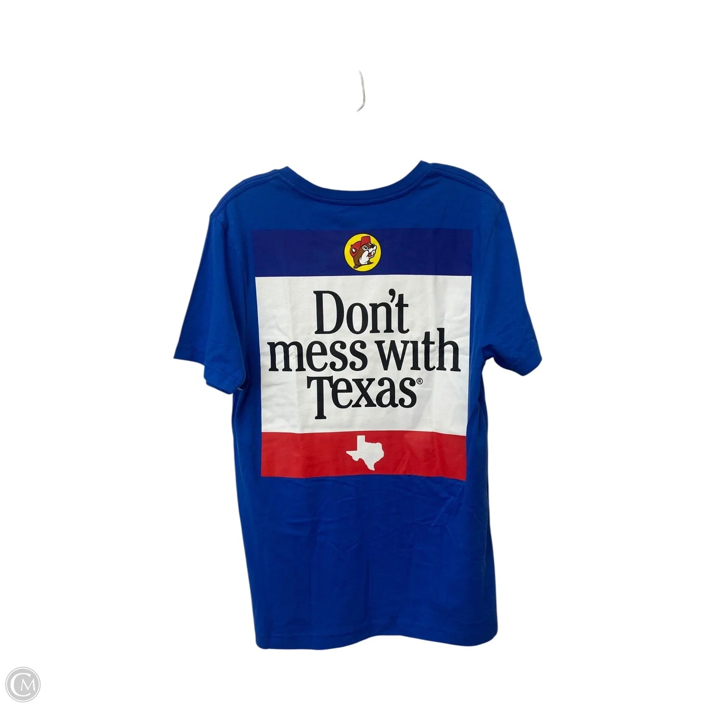 Top Short Sleeve By Cme In Blue, Size: M