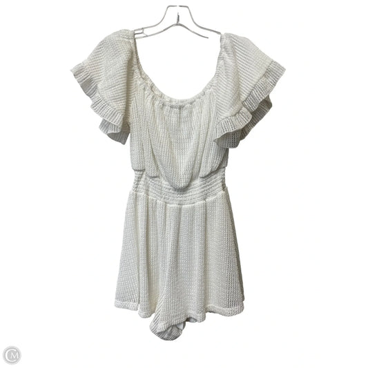 Romper By Fashion Nova In White, Size: L