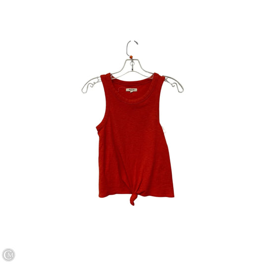 Top Sleeveless Basic By Madewell In Red, Size: Xs