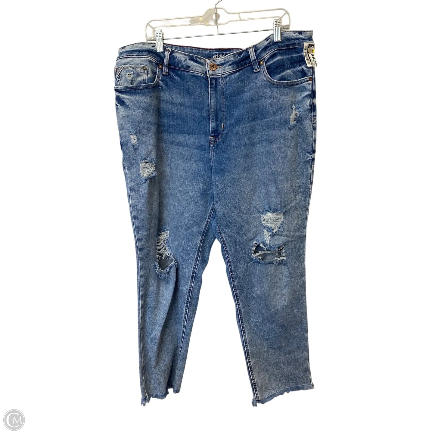 Jeans Straight By Cme In Blue Denim, Size: 22