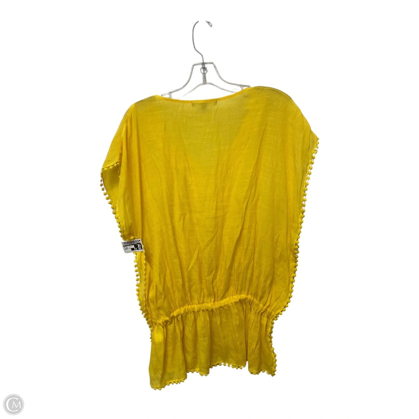 Top Short Sleeve By Ny Collection In Yellow, Size: L