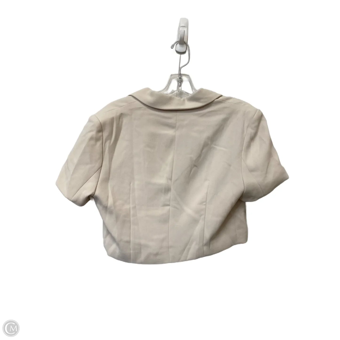Top Short Sleeve By Cme In Cream, Size: S