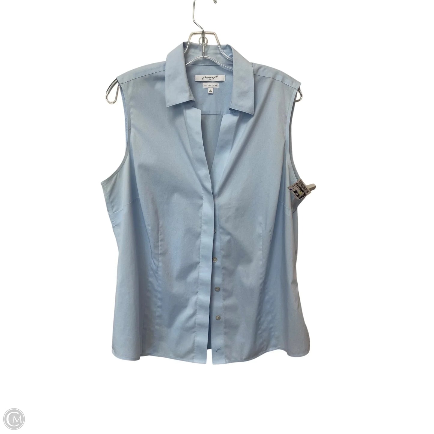 Top Sleeveless Basic By Foxcroft In Blue, Size: 16