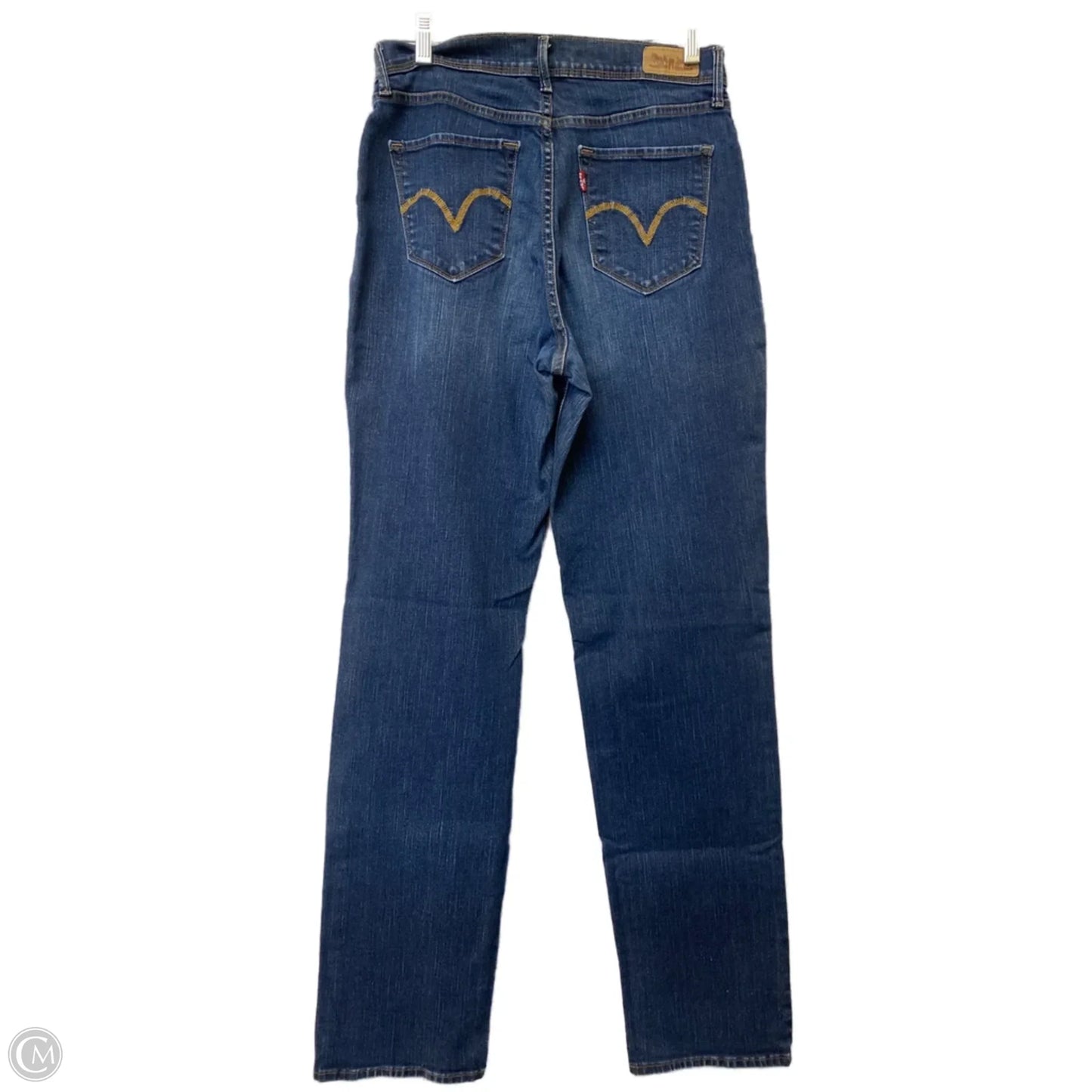 Jeans Straight By Levis In Blue Denim, Size: 8l