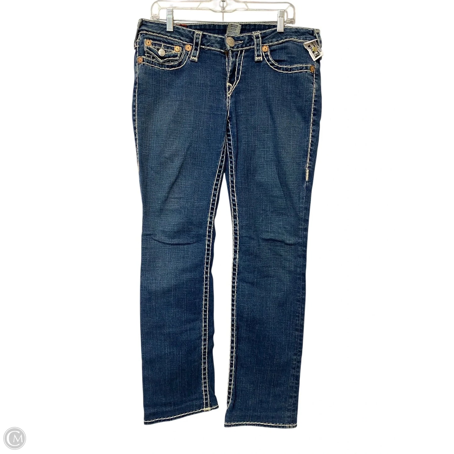 Jeans Straight By True Religion In Blue Denim, Size: 12