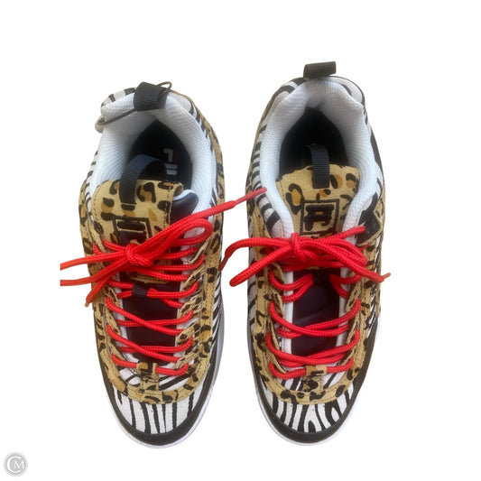 Shoes Sneakers By Fila In Animal Print, Size: 6.5