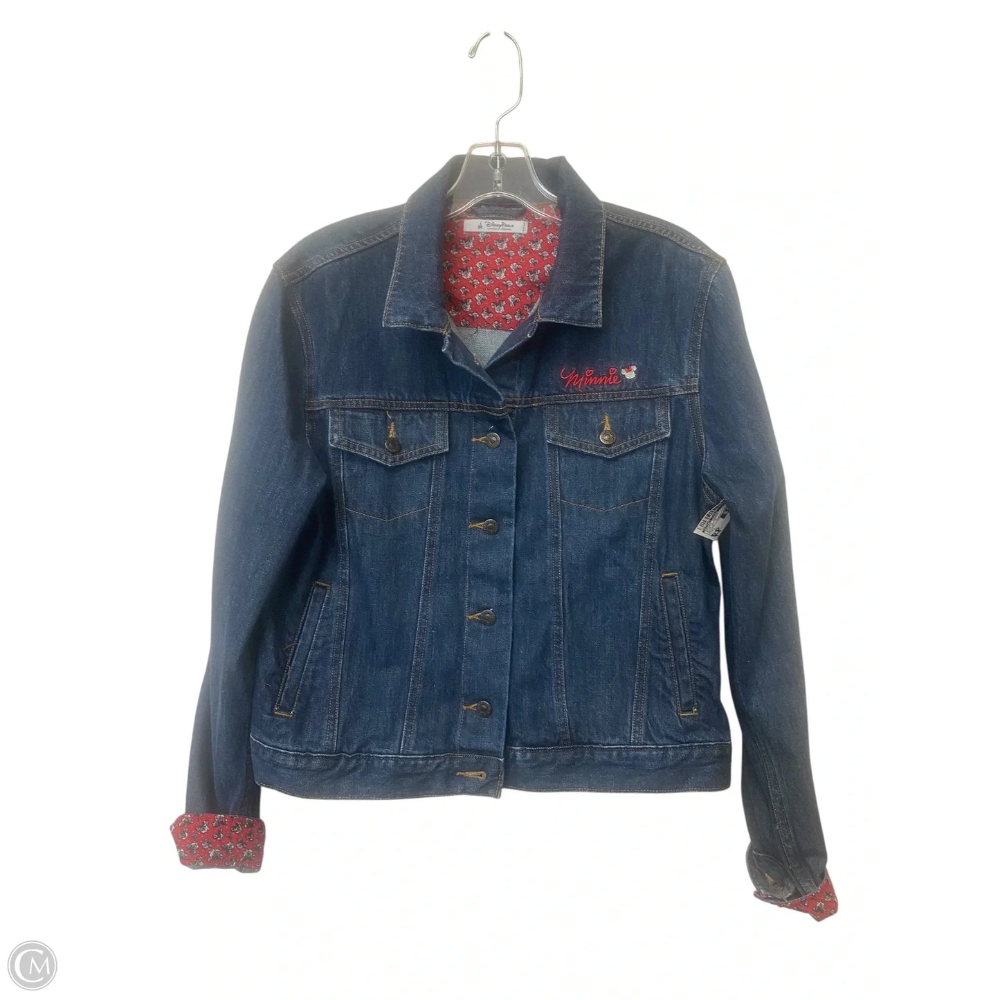 Jacket Denim By Disney Store In Blue Denim, Size: L