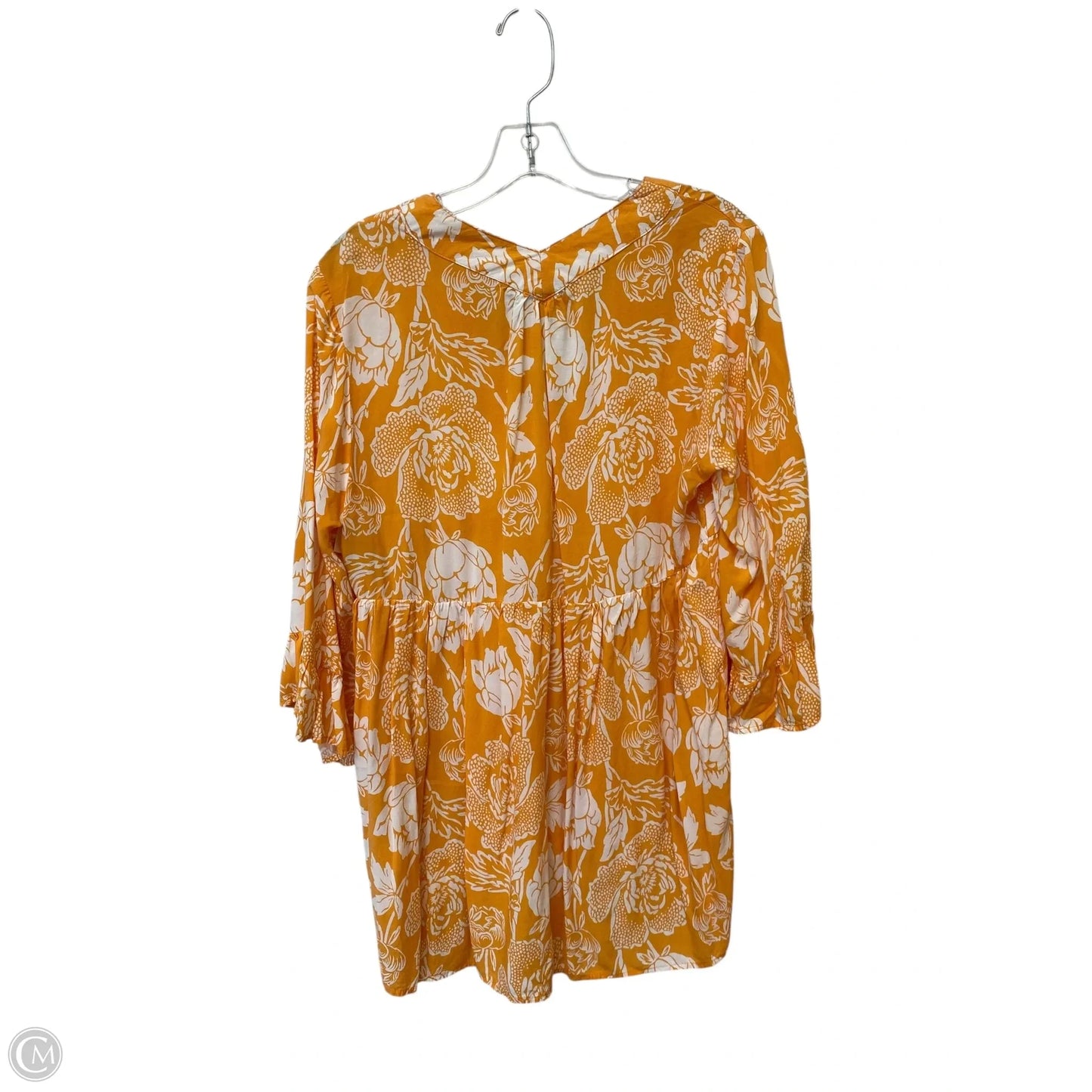 Top Long Sleeve By C And C In Orange, Size: M