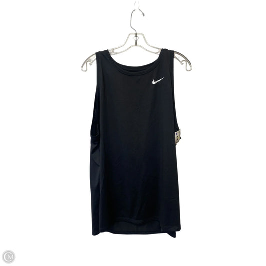 Athletic Tank Top By Nike Apparel In Black, Size: Xxl