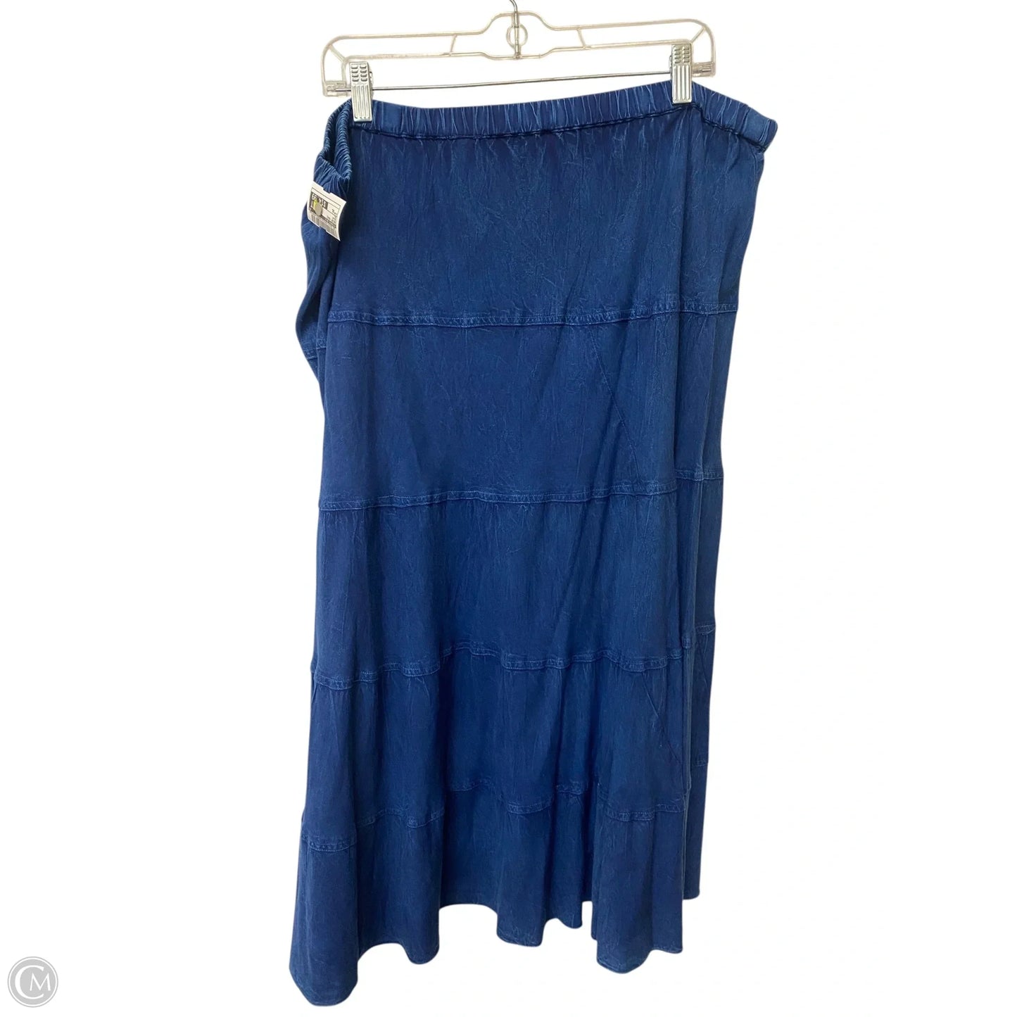 Skirt Maxi By Studio West In Blue, Size: Xl