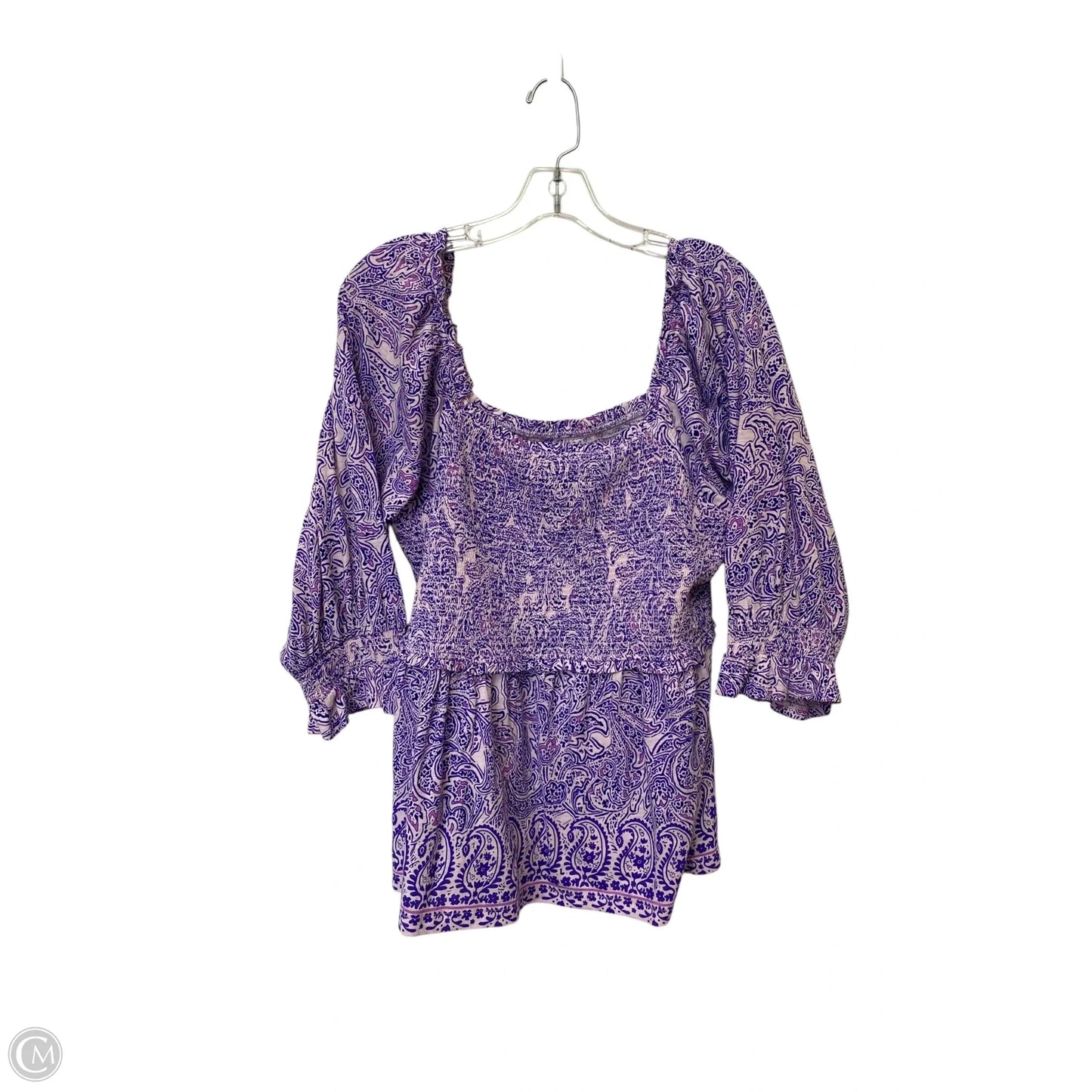 Top Long Sleeve By Crown And Ivy In Purple, Size: Xl