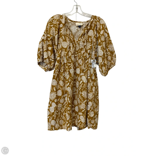 Dress Casual Midi By Universal Thread In Yellow, Size: Xs