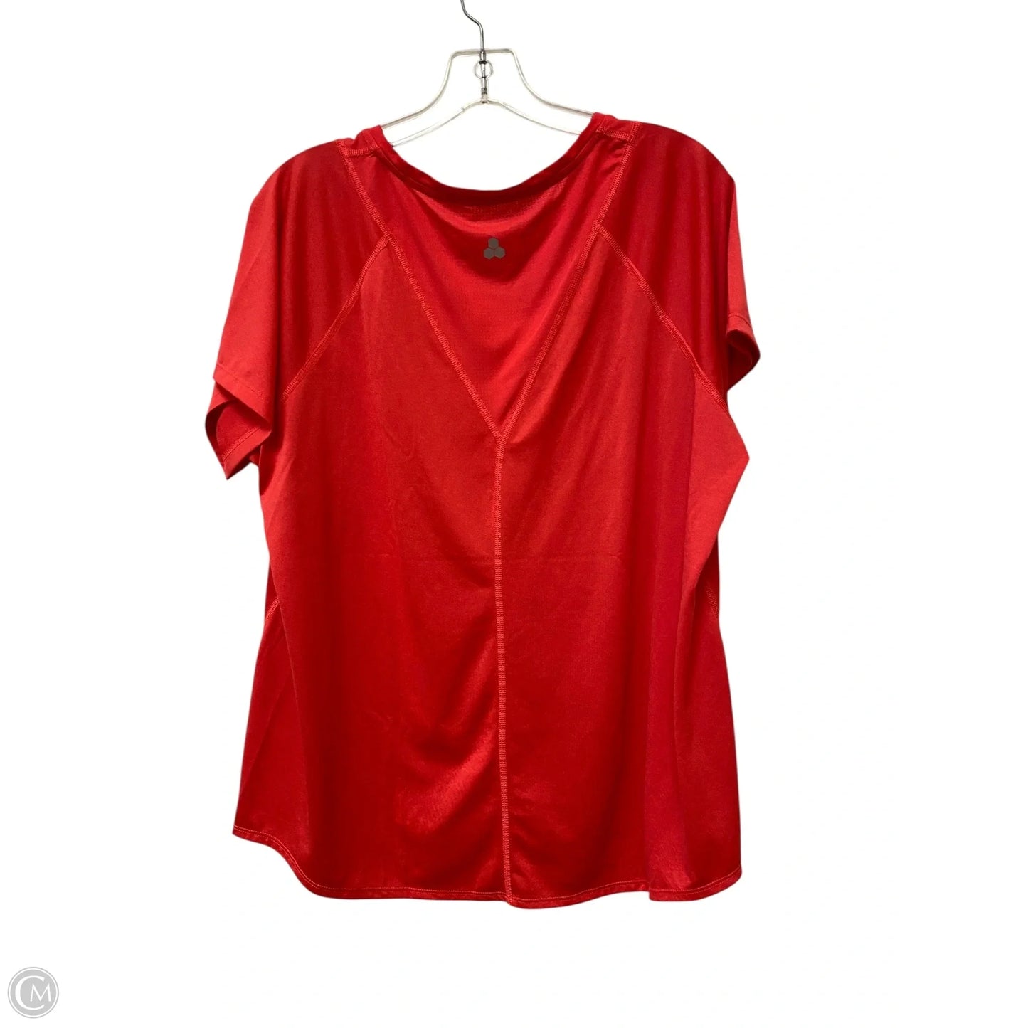 Athletic Top Short Sleeve By Tek Gear In Red, Size: Xxl