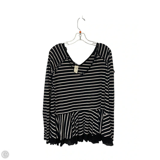 Top Long Sleeve Basic By We The Free In Striped Pattern, Size: S