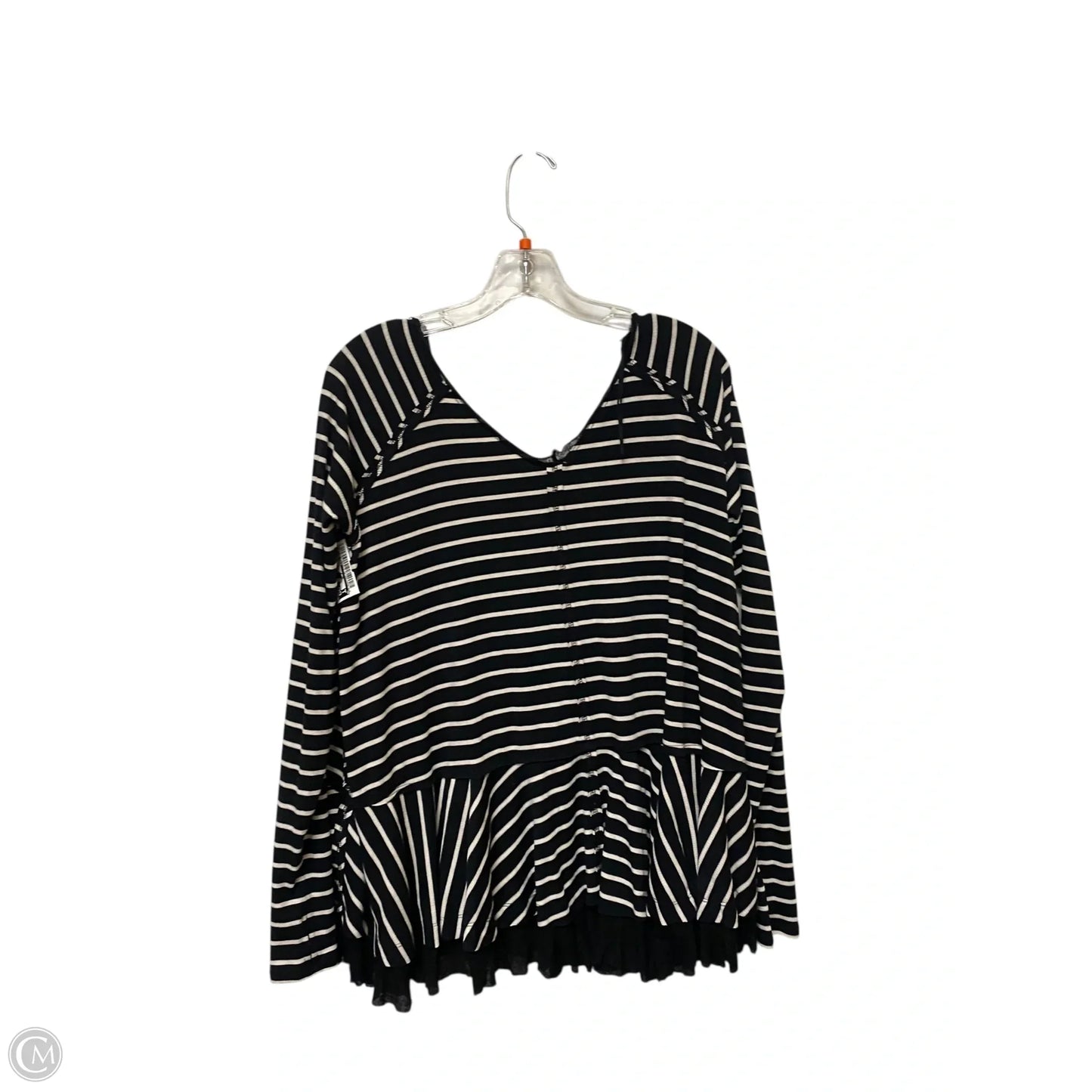 Top Long Sleeve Basic By We The Free In Striped Pattern, Size: S