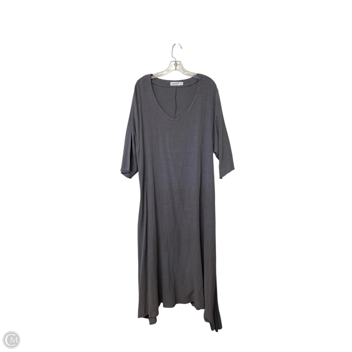 Dress Casual Maxi By Cmf In Grey, Size: 1x