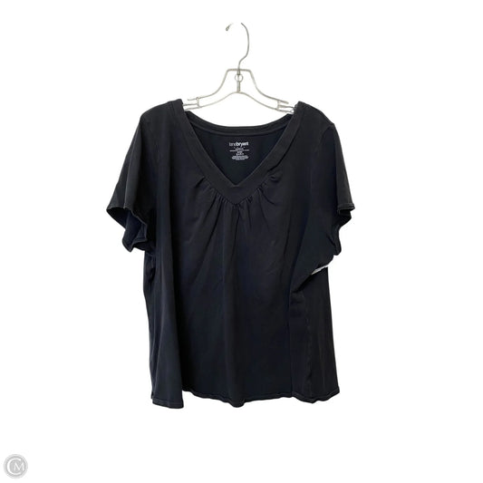 Top Short Sleeve Basic By Lane Bryant In Black, Size: 26