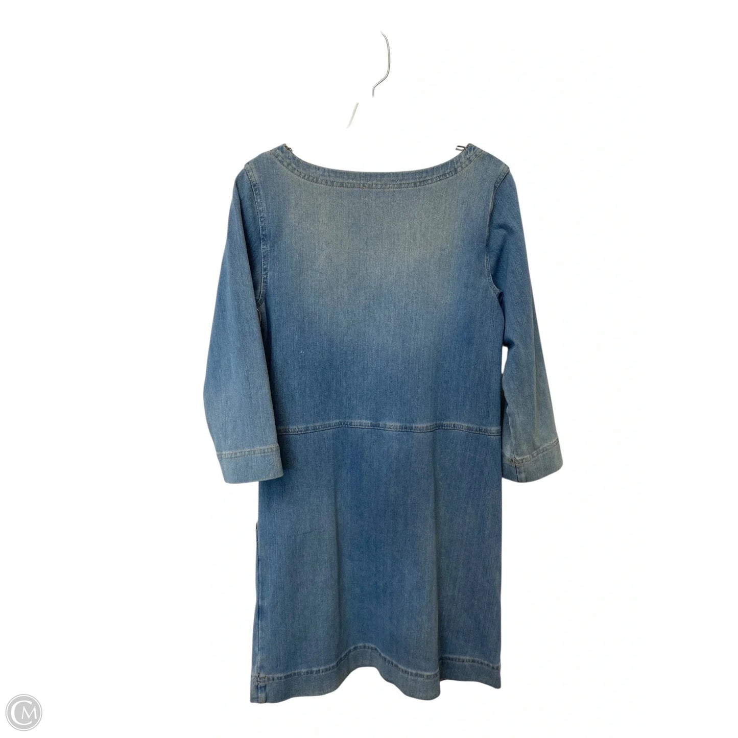 Dress Casual Midi By Adriano Goldschmied In Blue Denim, Size: S