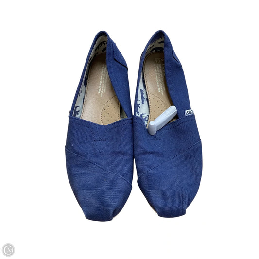 Shoes Flats By Toms In Blue, Size: 8.5