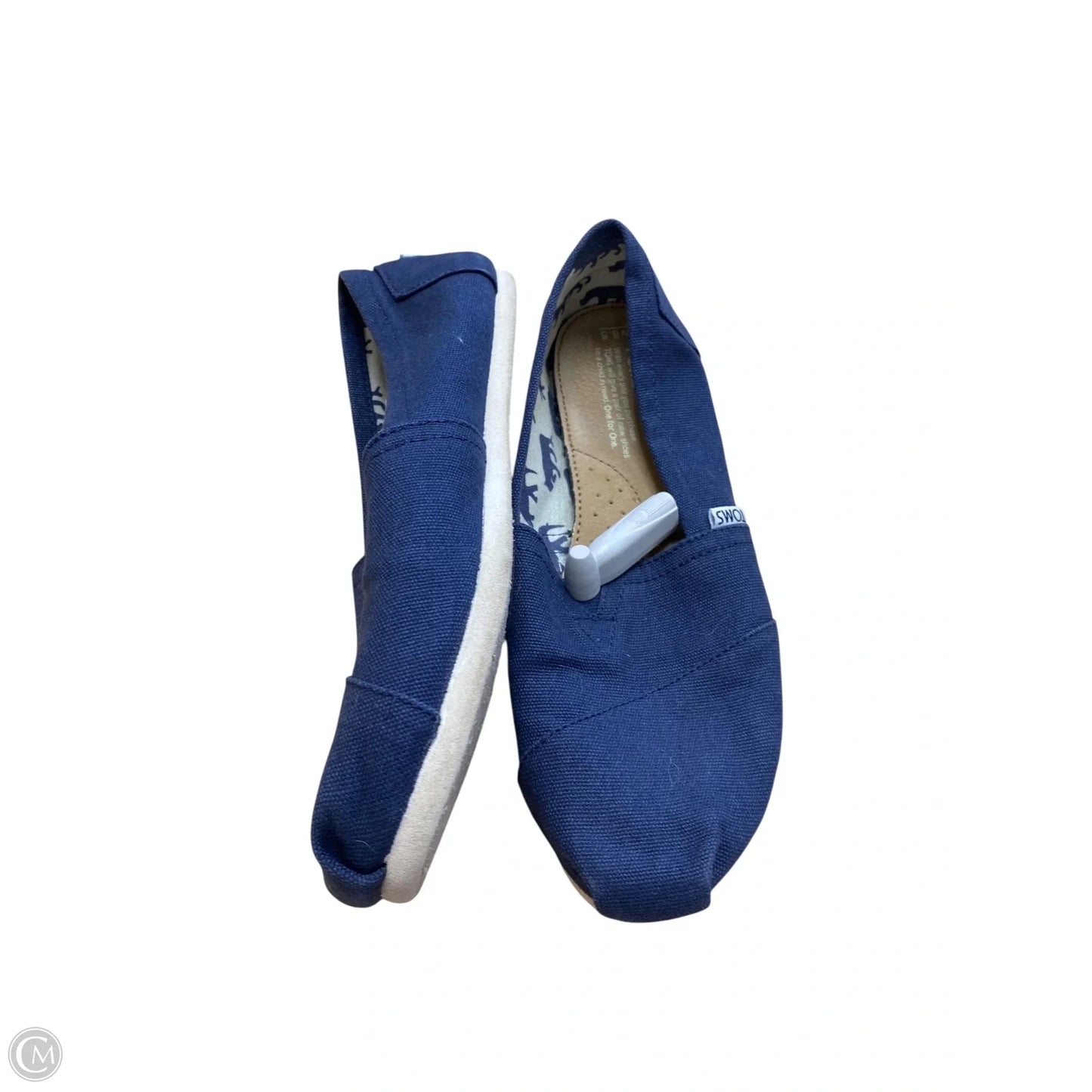 Shoes Flats By Toms In Blue, Size: 8.5