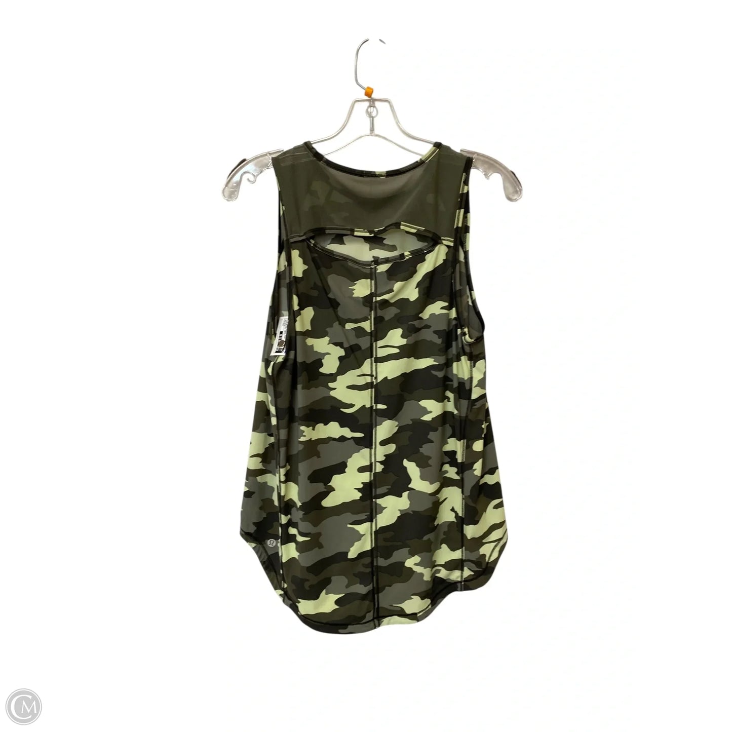 Athletic Tank Top By Lululemon In Camouflage Print, Size: 10