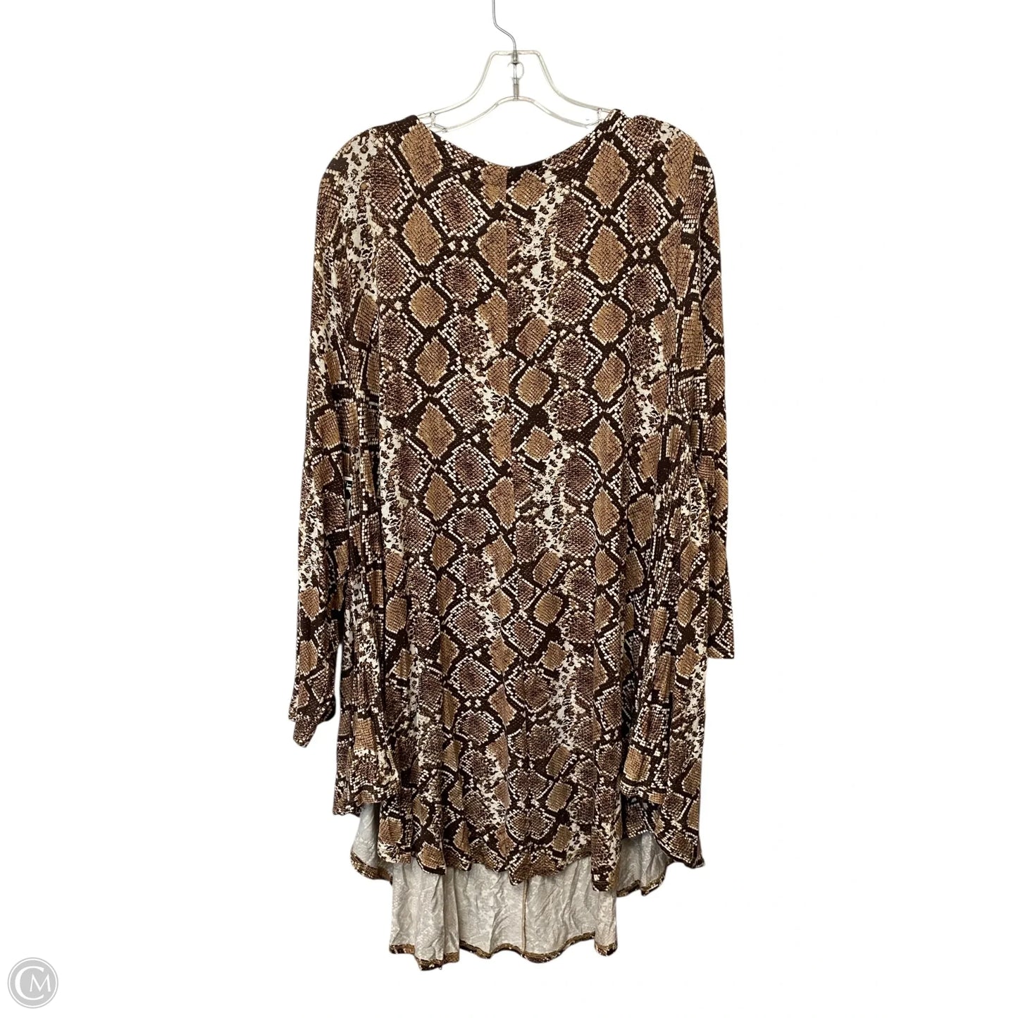 Dress Casual Short By Roamans In Snakeskin Print, Size: 2x