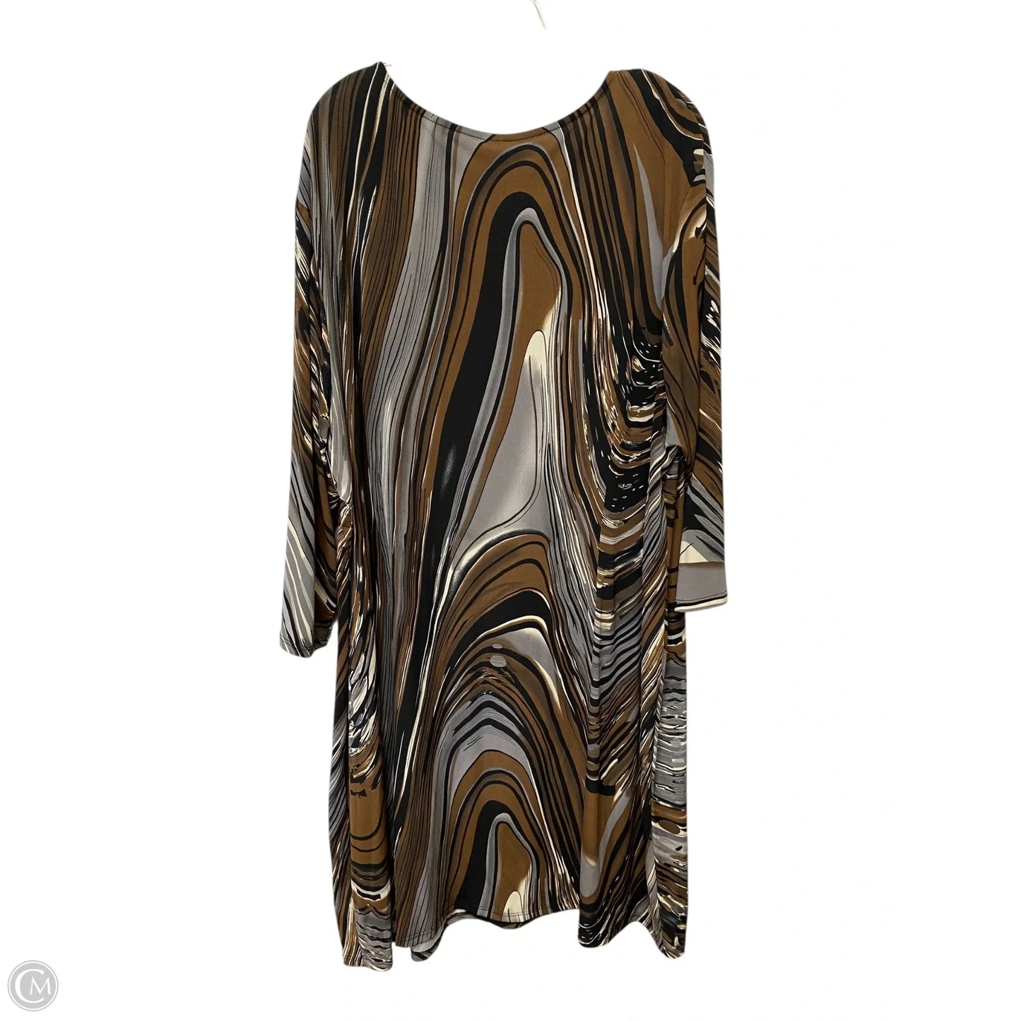 Dress Casual Midi By Msk In Striped Pattern, Size: 2x