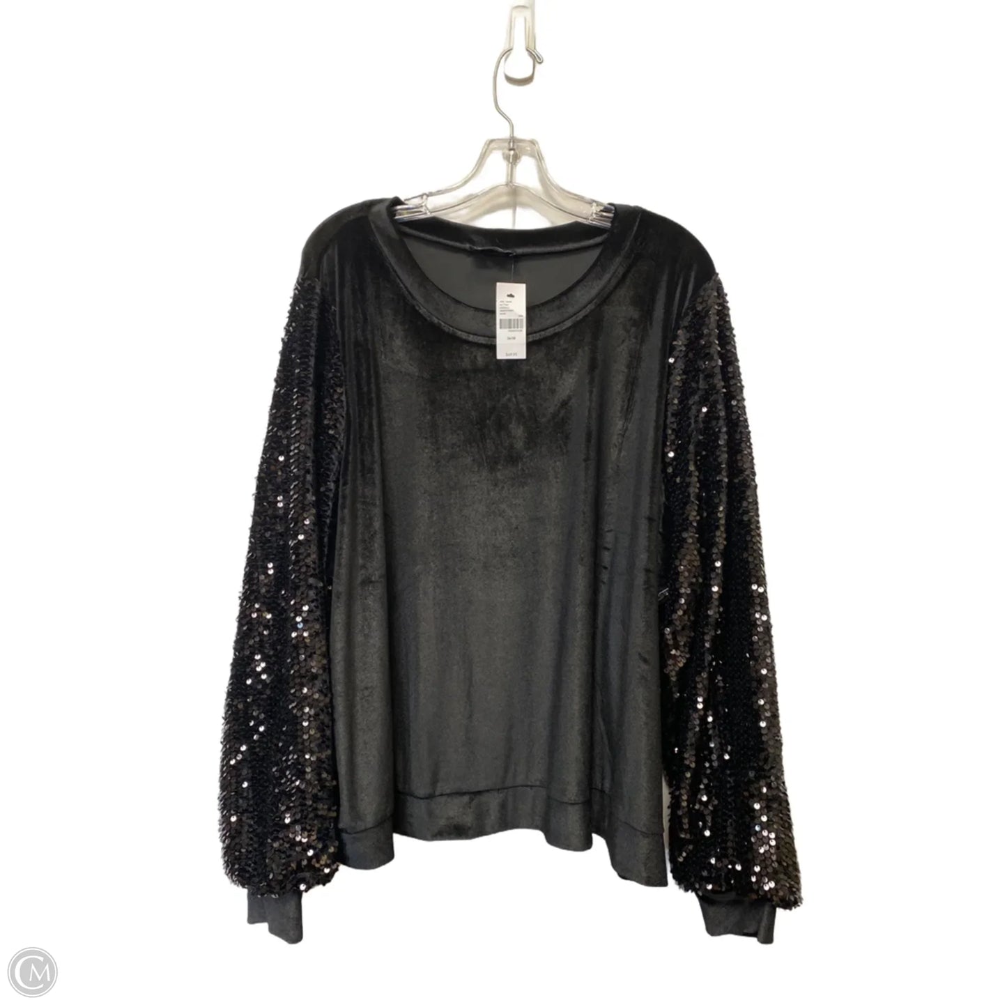 Top Long Sleeve By Lane Bryant In Black, Size: 26