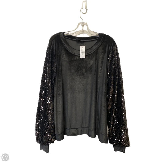 Top Long Sleeve By Lane Bryant In Black, Size: 26