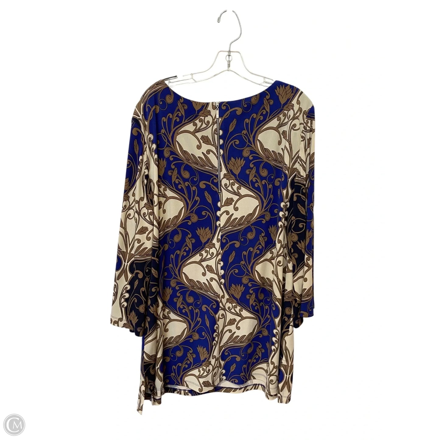 Dress Casual Midi By Jessica Howard In Blue, Size: 24