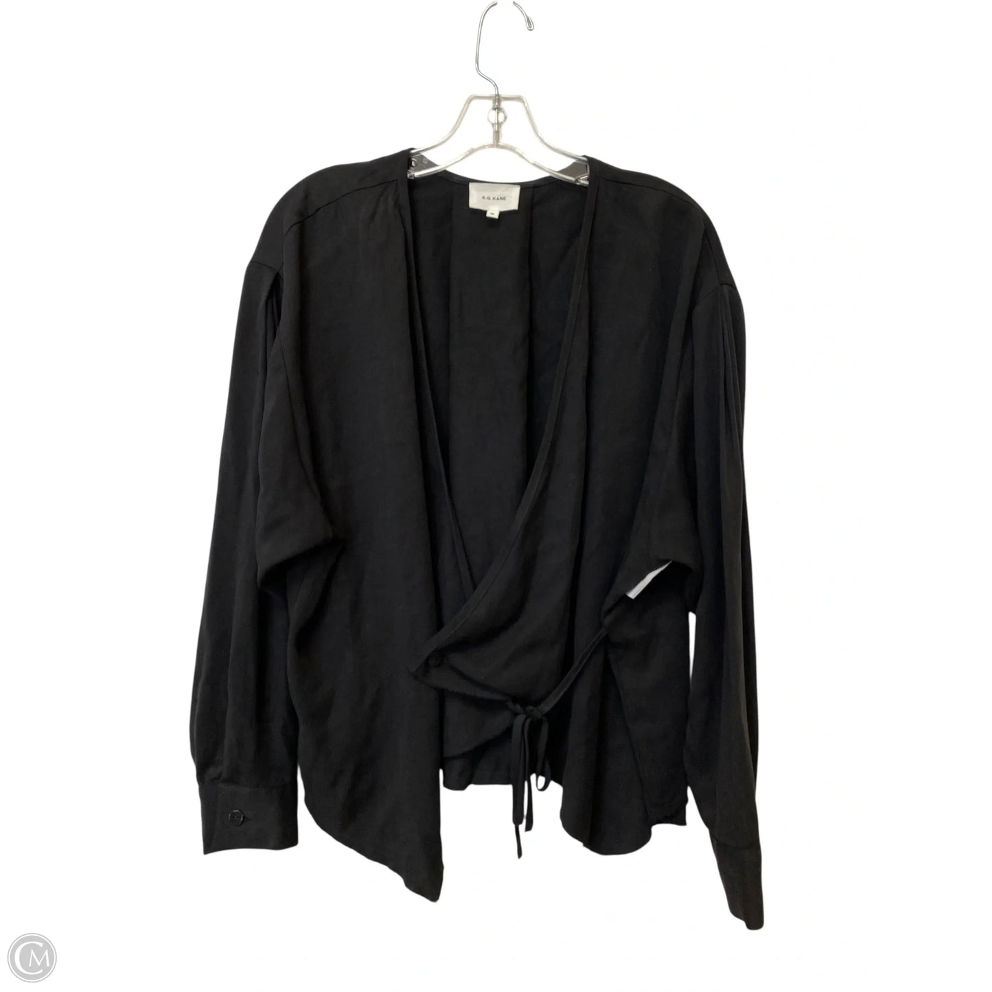 Top Long Sleeve By Cmb In Black, Size: M
