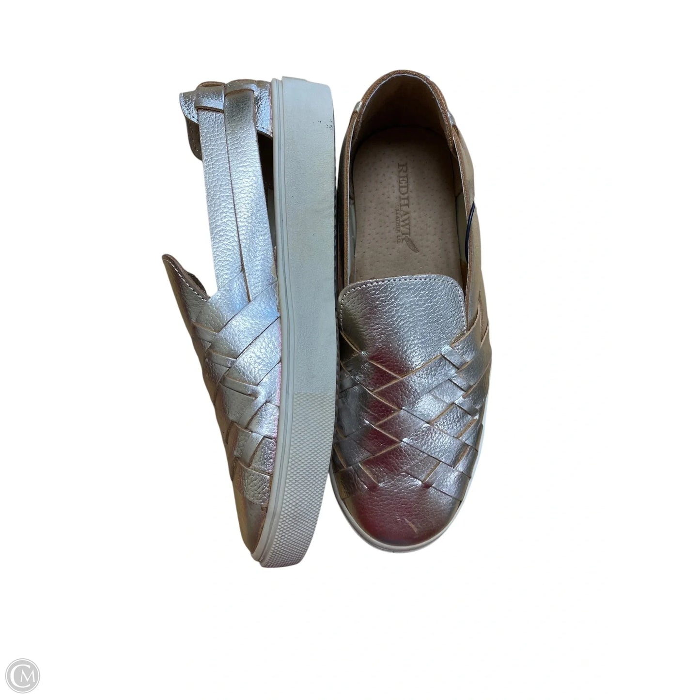 Shoes Flats By Clothes Mentor In Gold, Size: 9