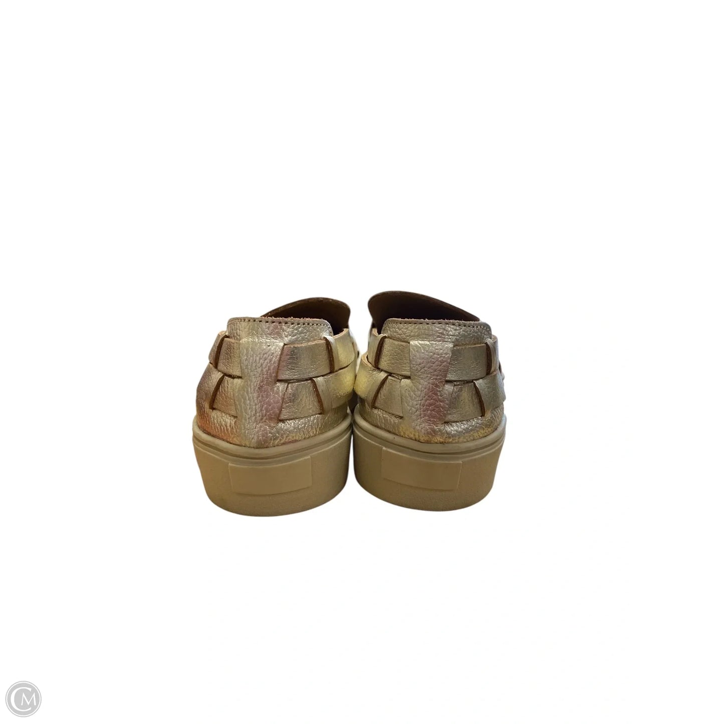 Shoes Flats By Clothes Mentor In Gold, Size: 9