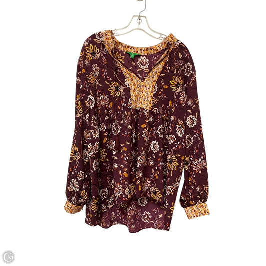 Top Long Sleeve By Dip In Beige, Size: Xl