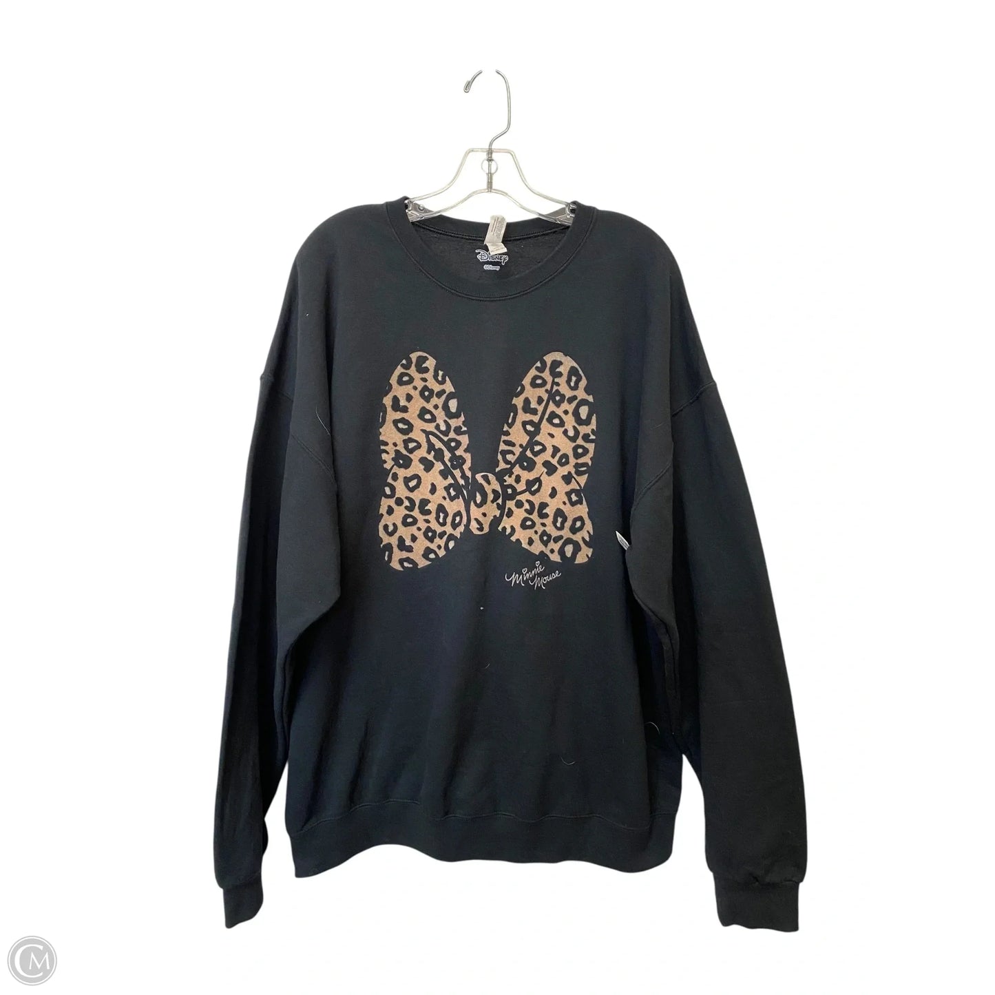 Sweatshirt Crewneck By Disney Store In Black, Size: 2x