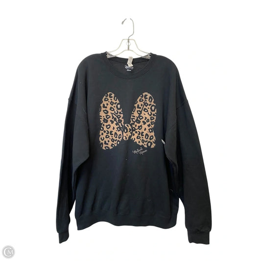 Sweatshirt Crewneck By Disney Store In Black, Size: 2x