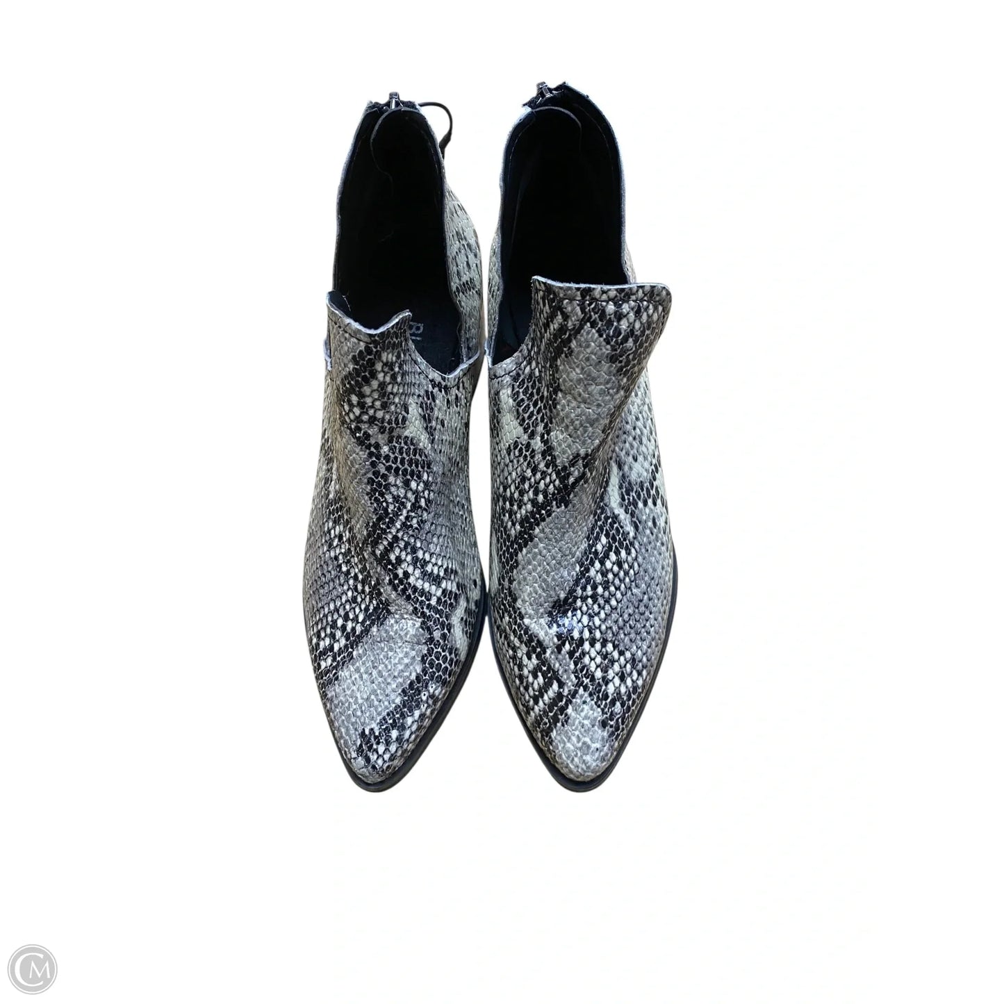 Boots Ankle Heels By Blondo In Snakeskin Print, Size: 7