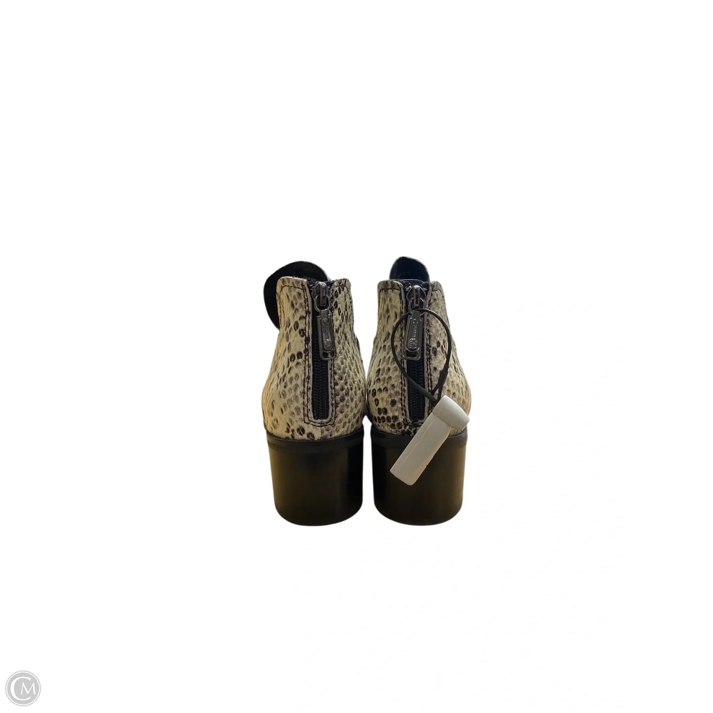 Boots Ankle Heels By Blondo In Snakeskin Print, Size: 7