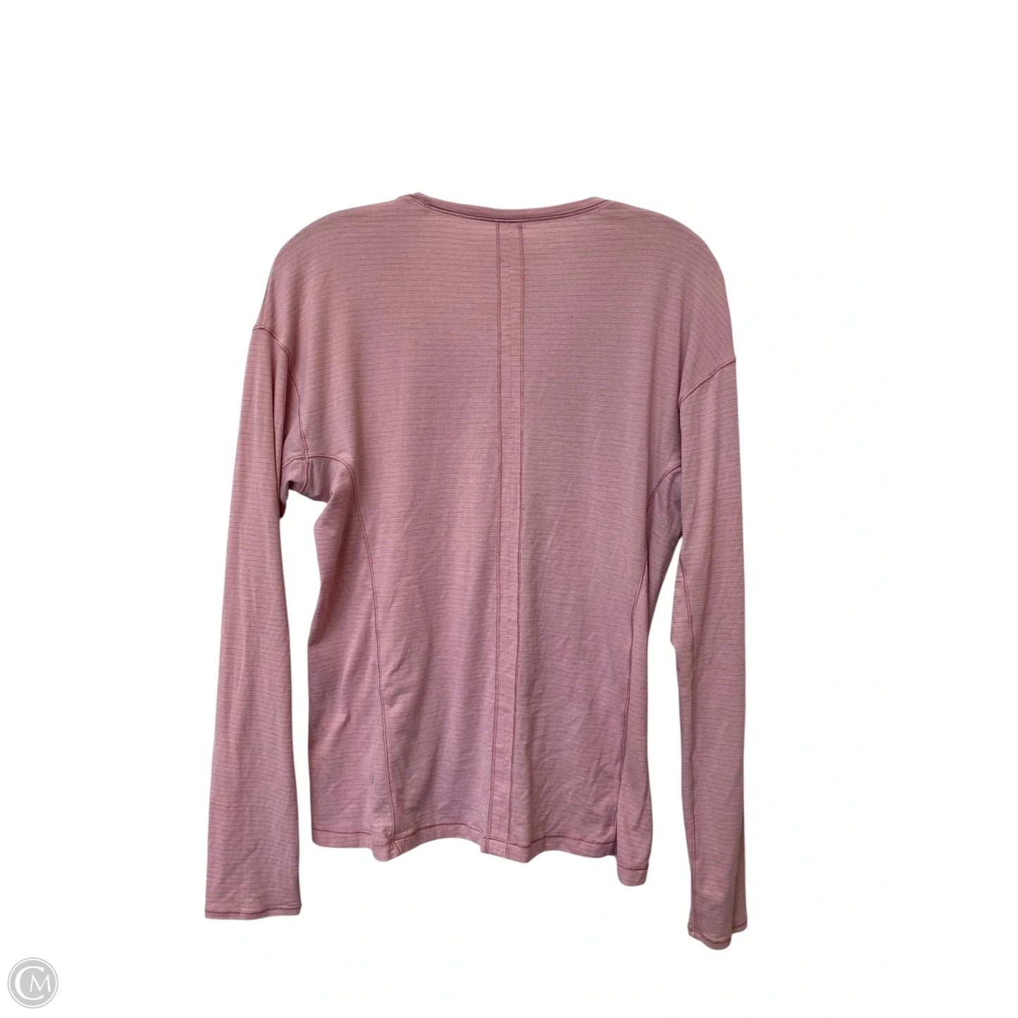 Athletic Top Long Sleeve Crewneck By Lululemon In Pink, Size: 6