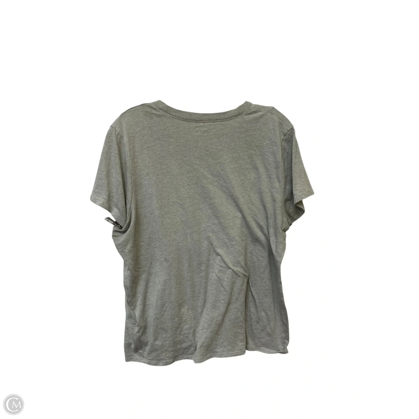 Top Short Sleeve Basic By Madewell In Grey, Size: L