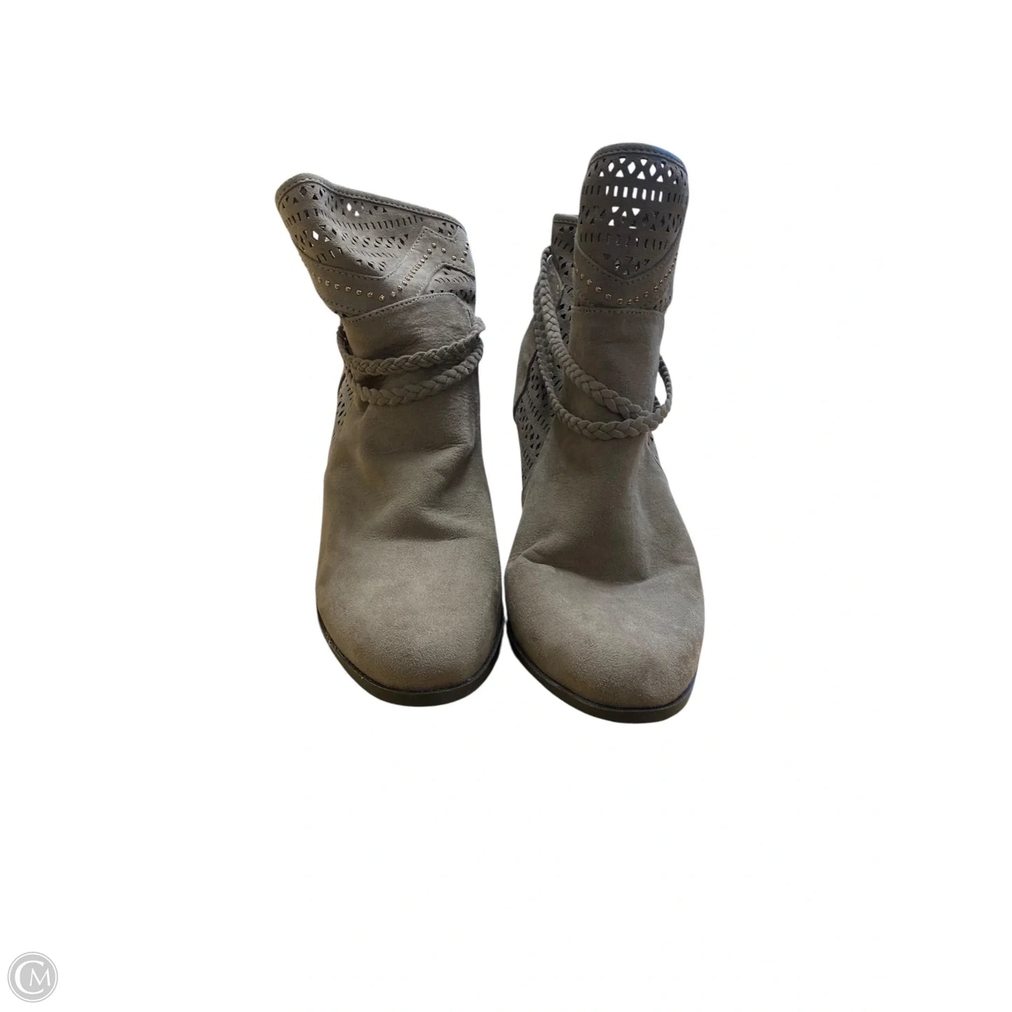 Boots Ankle Heels By Qupid In Tan, Size: 10